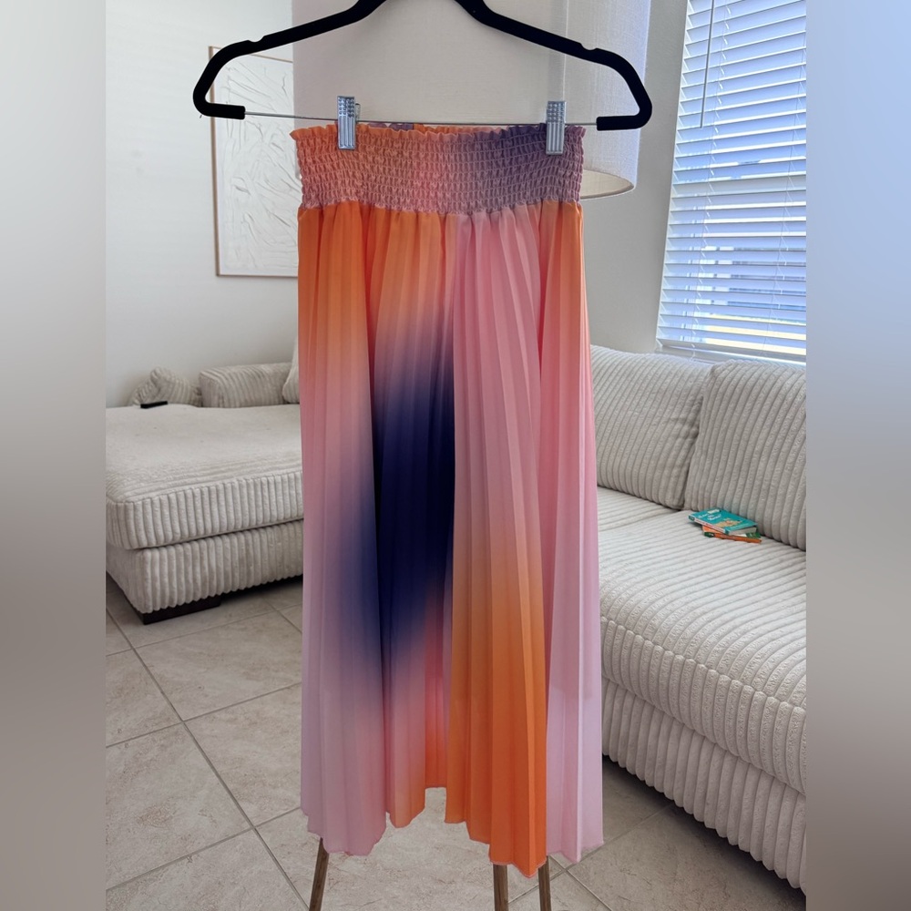 WD.NY Vibrant Ombre Maxi Skirt